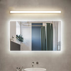 Applique murale LED Glam Tube avec abat-jour en plastique pour salle de bain