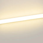 Applique murale LED Glam Tube avec abat-jour en plastique pour salle de bain