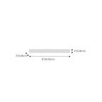 Applique murale LED Glam Tube avec abat-jour en plastique pour salle de bain