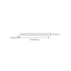 Applique murale LED Glam Tube avec abat-jour en plastique pour salle de bain