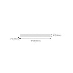 Applique murale LED Glam Tube avec abat-jour en plastique pour salle de bain
