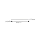 Applique murale LED Glam Tube avec abat-jour en plastique pour salle de bain