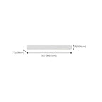 Applique murale LED Glam Tube avec abat-jour en plastique pour salle de bain