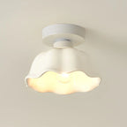 Plafonnier semi-encastré moderne en métal à motif losange pour couloir