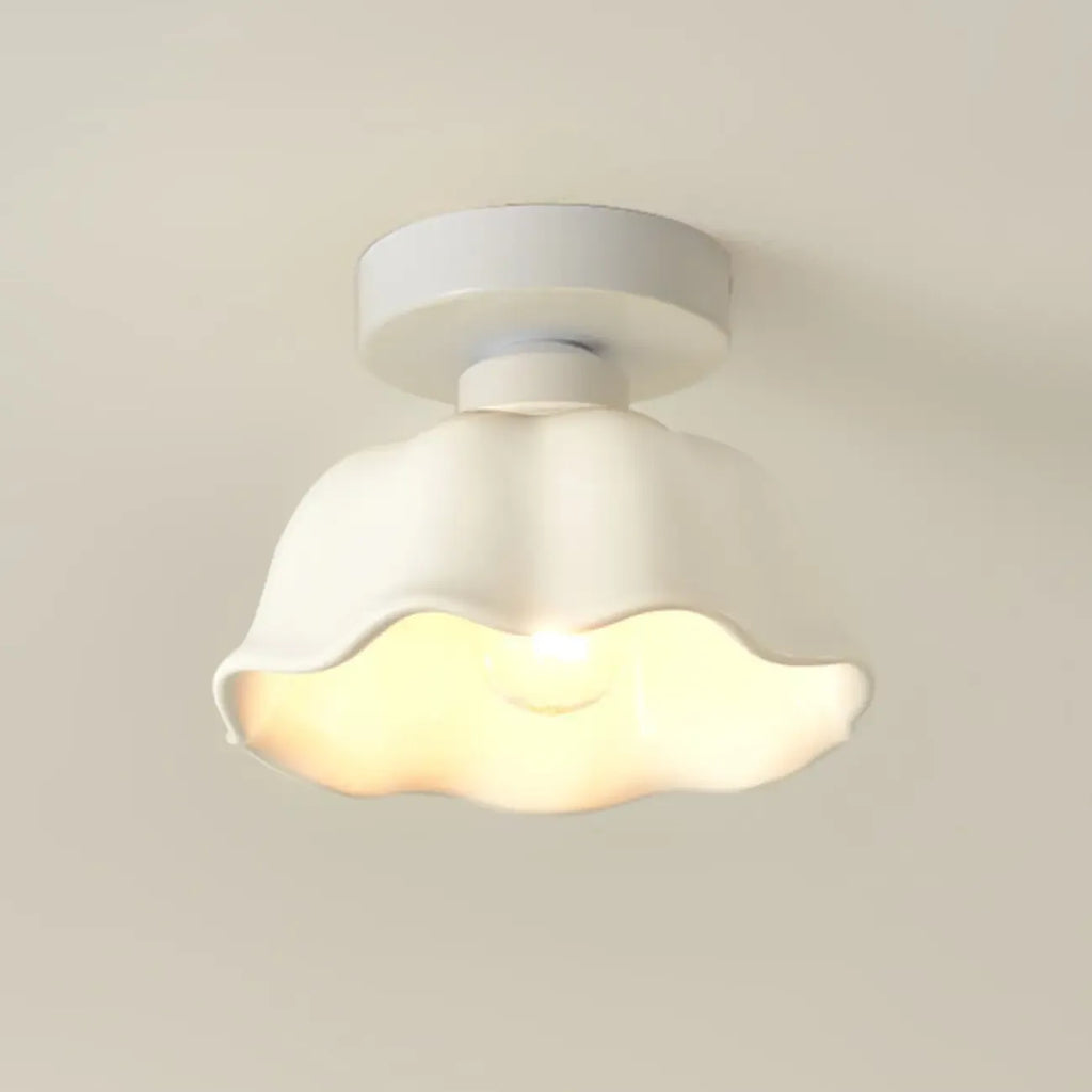 Plafonnier semi-encastré moderne en métal à motif losange pour couloir