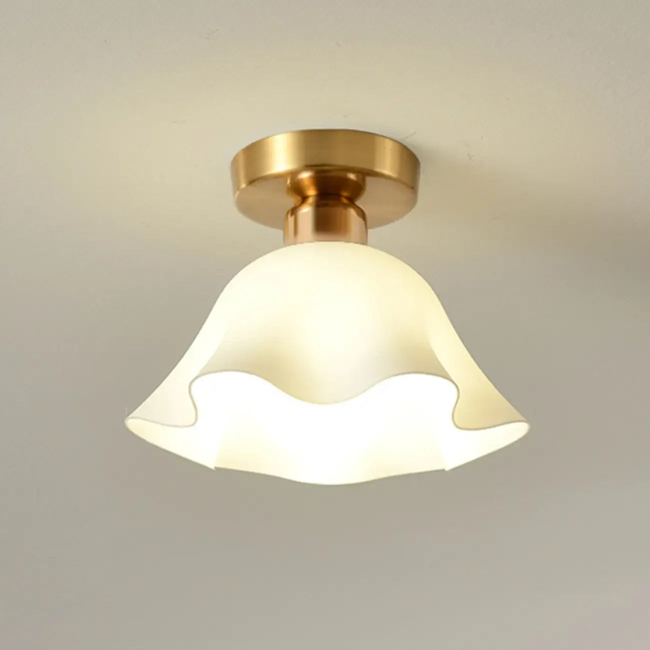 Plafonnier semi-encastré moderne en métal à motif losange pour couloir