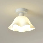Plafonnier semi-encastré moderne en métal à motif losange pour couloir