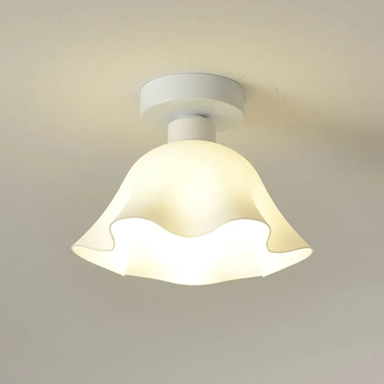 Plafonnier semi-encastré moderne en métal à motif losange pour couloir