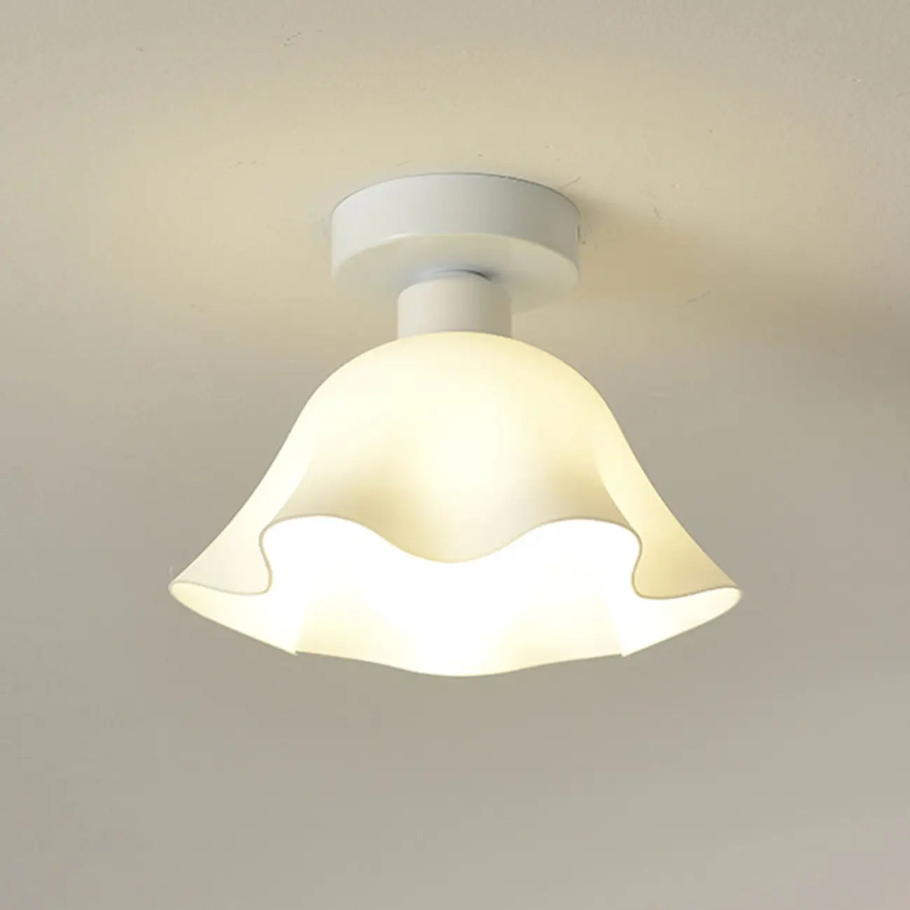Plafonnier semi-encastré moderne en métal à motif losange pour couloir