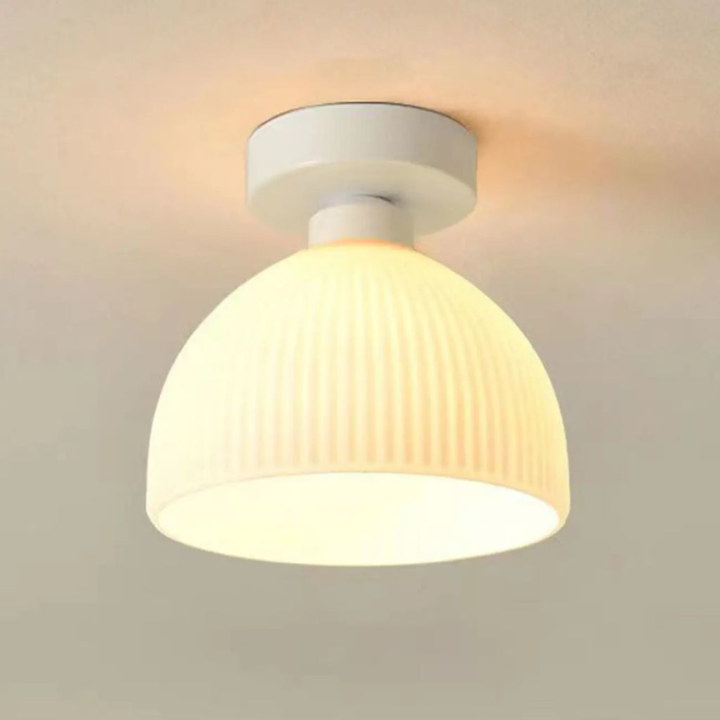 Plafonnier semi-encastré moderne en métal à motif losange pour couloir