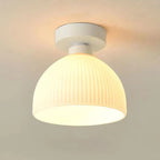 Plafonnier semi-encastré moderne en métal à motif losange pour couloir