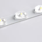 Plafonnier LED encastré en bois de noyer à motif floral