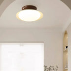 Plafonnier semi-encastré minimaliste à dôme métallique et LED à intensité variable