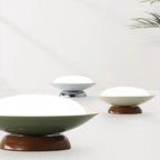Plafonnier semi-encastré minimaliste à dôme métallique et LED à intensité variable