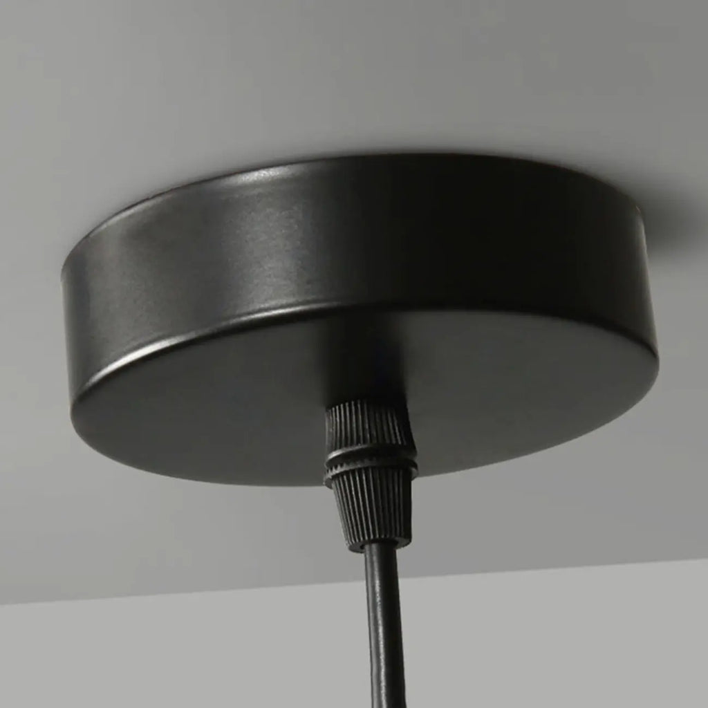 Suspension moderne en verre noir globe pour îlot de cuisine