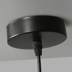 Suspension moderne en verre noir globe pour îlot de cuisine