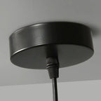Suspension moderne en verre noir globe pour îlot de cuisine