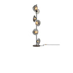Lampadaire LED moderne en verre prismatique à brancher pour salon