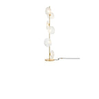 Lampadaire LED moderne en verre prismatique à brancher pour salon