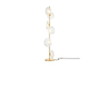 Lampadaire LED moderne en verre prismatique à brancher pour salon