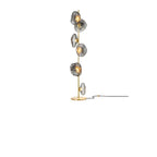 Lampadaire LED moderne en verre prismatique à brancher pour salon
