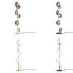 Lampadaire LED moderne en verre prismatique à brancher pour salon