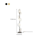Lampadaire LED moderne en verre prismatique à brancher pour salon
