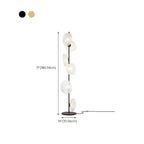 Lampadaire LED moderne en verre prismatique à brancher pour salon