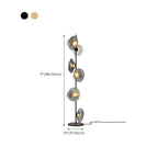 Lampadaire LED moderne en verre prismatique à brancher pour salon