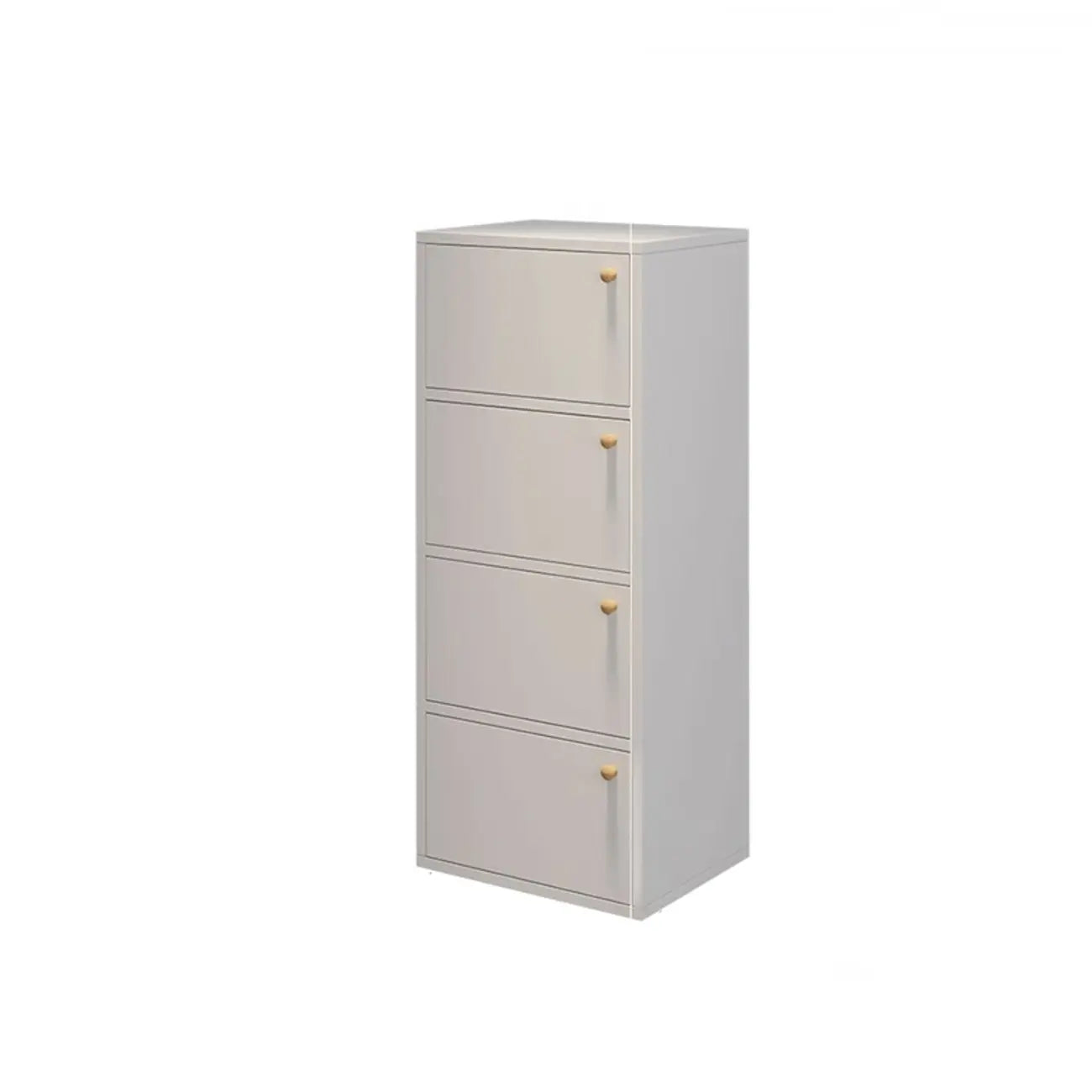 Meuble à chaussures d'entrée moderne en chêne à 5 niveaux avec portes