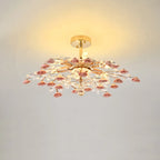 Plafonnier LED moderne à motif floral pour chambre à coucher