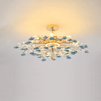 Plafonnier LED moderne à motif floral pour chambre à coucher