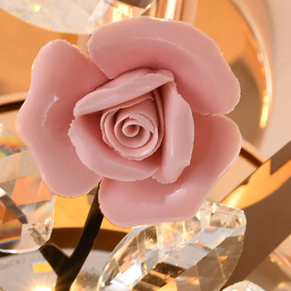 Plafonnier LED moderne à motif floral pour chambre à coucher