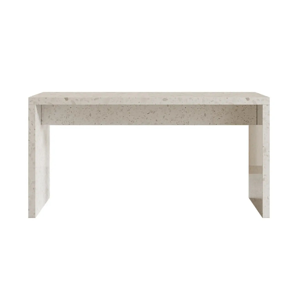 Tables de bar minimalistes en marbre terrazzo blanc pour la cuisine