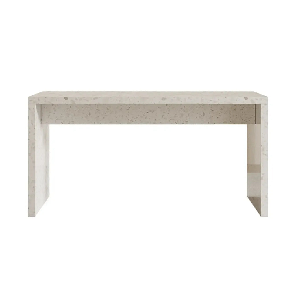 Tables de bar minimalistes en marbre terrazzo blanc pour la cuisine
