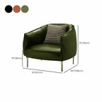 Fauteuil lounge moderne en cuir noir pour salon