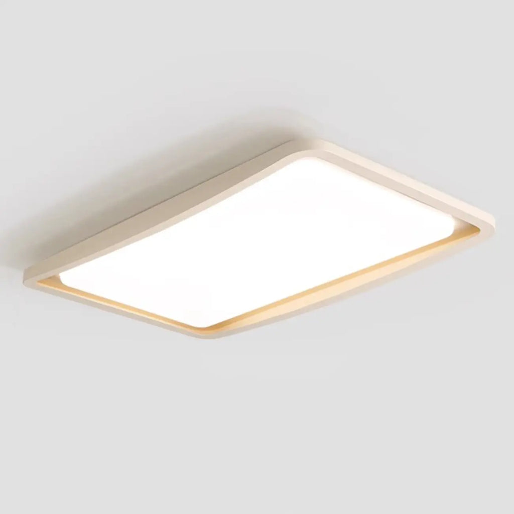 Plafonnier LED rond blanc moderne à intensité variable, encastré