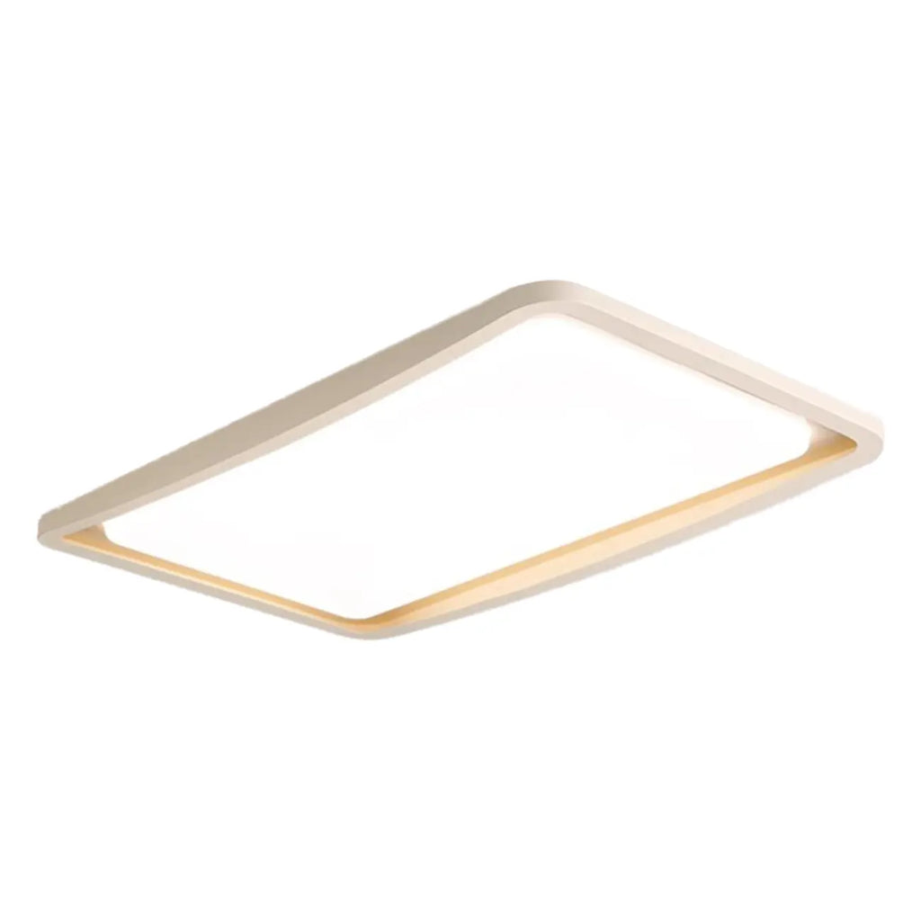 Plafonnier LED rond blanc moderne à intensité variable, encastré