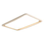 Plafonnier LED rond blanc moderne à intensité variable, encastré