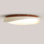 Plafonnier LED rond blanc moderne à intensité variable, encastré