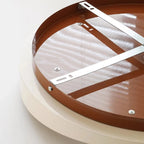 Plafonnier LED rond blanc moderne à intensité variable, encastré