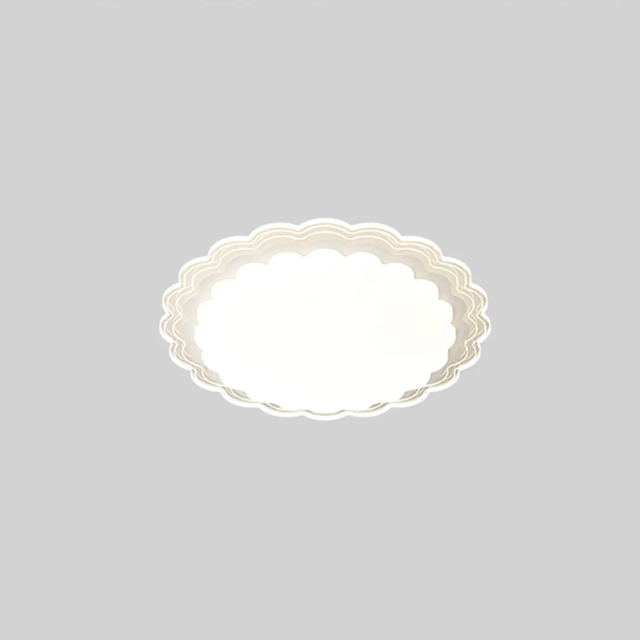 Plafonnier rectangulaire moderne blanc artistique