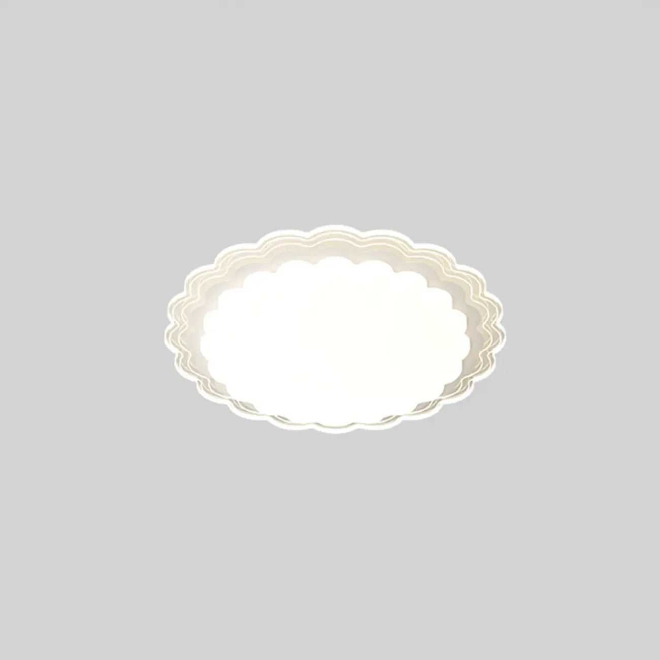 Plafonnier rectangulaire moderne blanc artistique
