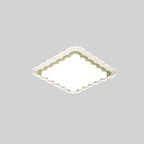 Plafonnier rectangulaire moderne blanc artistique