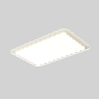 Plafonnier rectangulaire moderne blanc artistique