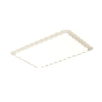 Plafonnier rectangulaire moderne blanc artistique