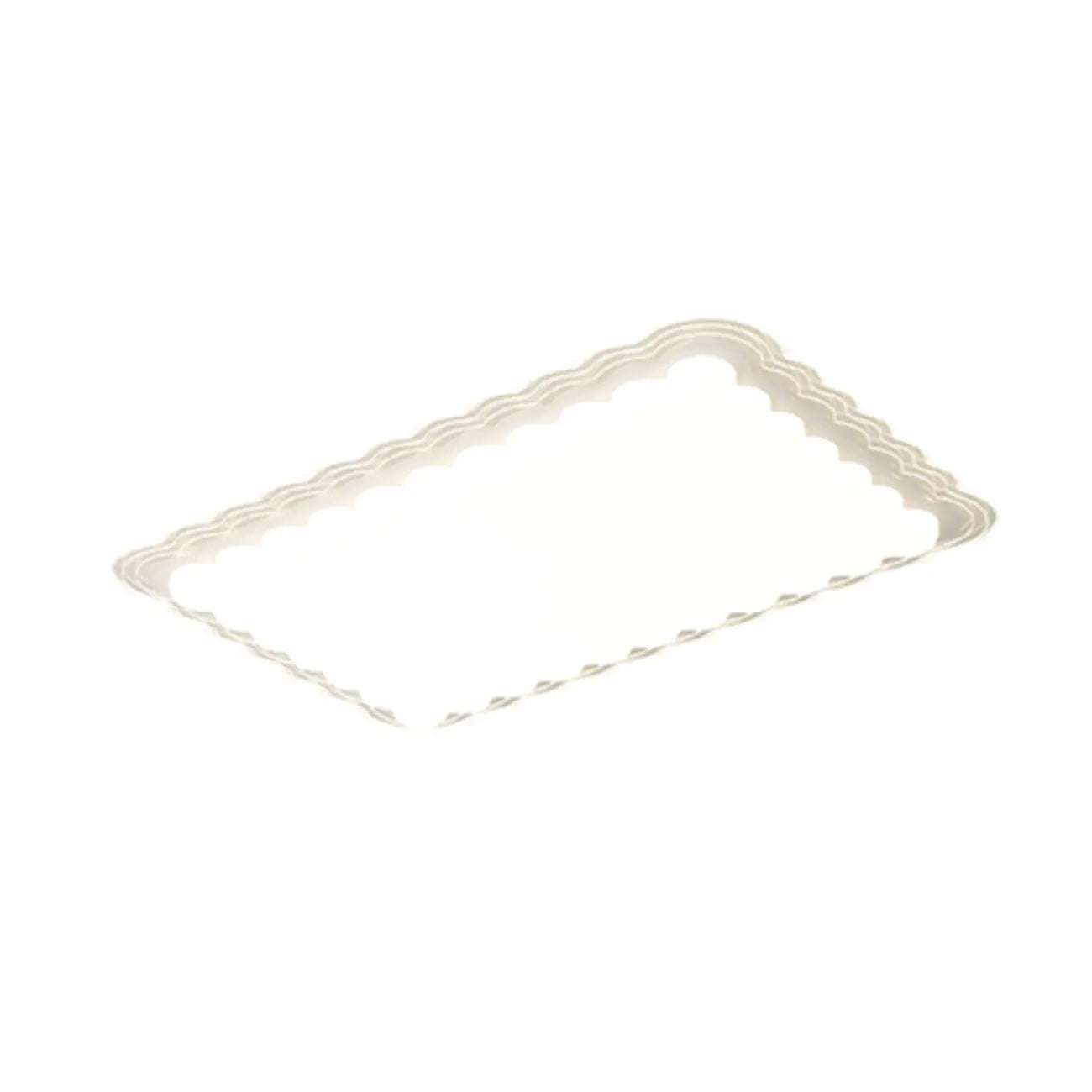 Plafonnier rectangulaire moderne blanc artistique