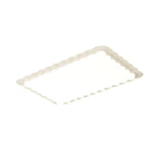 Plafonnier rectangulaire moderne blanc artistique