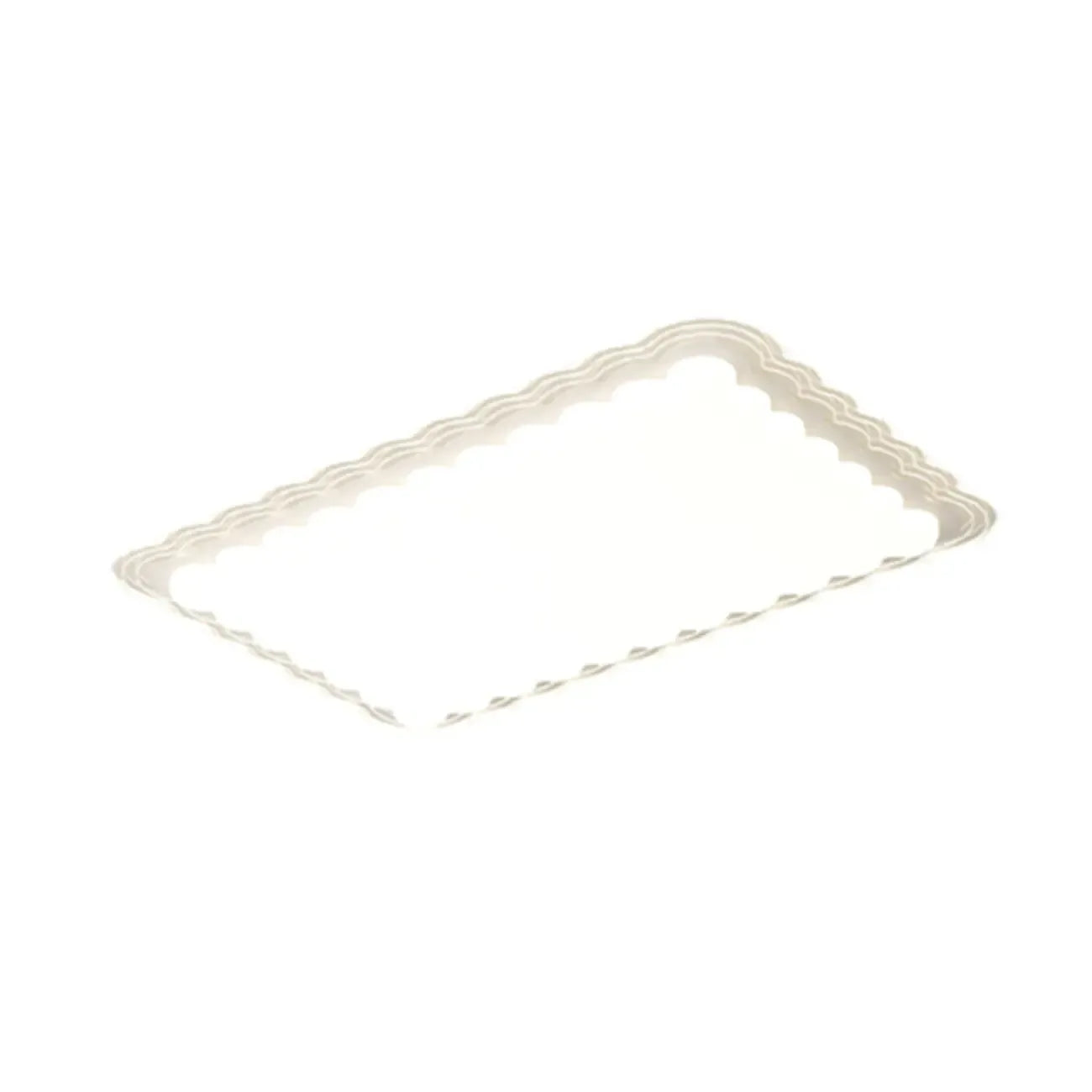 Plafonnier rectangulaire moderne blanc artistique