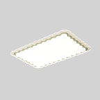 Plafonnier rectangulaire moderne blanc artistique